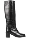Lk Bennett L.k.bennett Claude Leather Knee Boot In Black