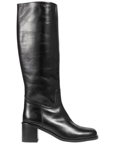 Lk Bennett L.k.bennett Claude Leather Knee Boot In Black