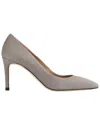 Lk Bennett L.k.bennett Floret Suede Closed Court Sneaker In Gray