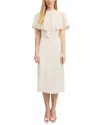 Lk Bennett Sadie Overlay Crepe Midi A-line Dress