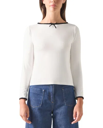 Lk Bennett Lob Bow Top In White