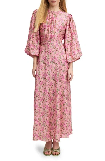 Lk Bennett Lois Meadow Print Maxi Dress In Pink