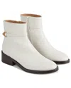 Lk Bennett Womens Cre-ecru Lola Chain-embellished Leather Ankle Boots