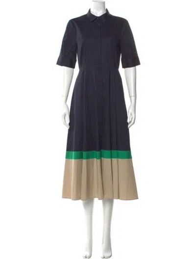 Pre-owned Lk Bennett Long Dress In Blue