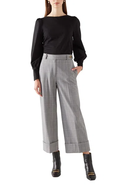 Lk Bennett Loretta Jersey Tops In Gray