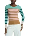 Lk Bennett Love Stripe Wool Top In Multi