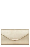 Lk Bennett Lucy Clutch In Soft Gold