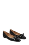Lk Bennett Mabel Bow Flat In Black