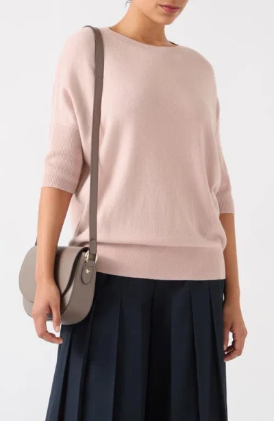 Lk Bennett Mara Three-quarter Sleeve Sweater In Light Pink