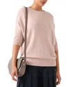Lk Bennett Gaia Knit Wool-blend Top In Pink