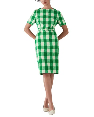 Lk Bennett Maren Dress In Green