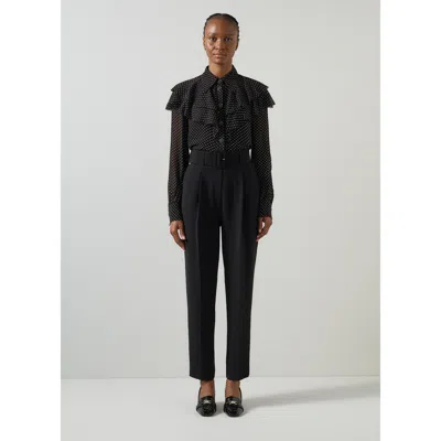 Lk Bennett Margaux Woven Tops In Multi