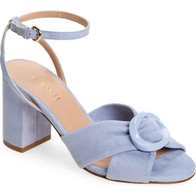 Lk Bennett Margot Ankle Strap Sandal In Blue Iris