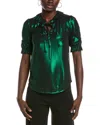Lk Bennett Margot Top In Green