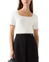 Lk Bennett Maria Top In White