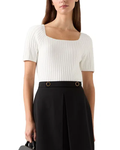 Lk Bennett Maria Top In White