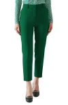 Lk Bennett Mariner High-rise Cropped Trousers In Green