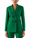 Lk Bennett Mariner Jacket In Green