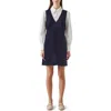 Lk Bennett Mariner Pinafore Dress In Navy