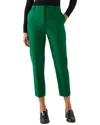 Lk Bennett Mariner High-rise Cropped Trousers In Green