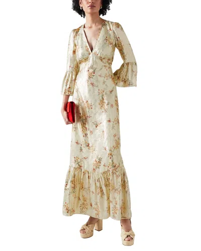 Lk Bennett Martha Silk-blend Dress In Neutral