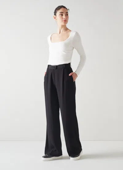 Lk Bennett May Jersey Tops In Black