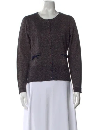 Pre-owned Lk Bennett Merino Wool Crew Neck Sweater In Multi