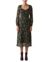 Lk Bennett Mertyl Silk Dress In Multi
