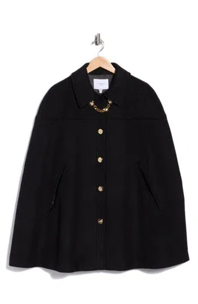Lk Bennett Mia Chain Cape In Bla-black