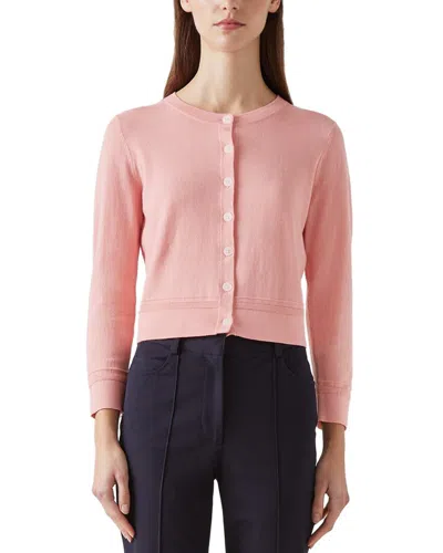 Lk Bennett Michelle Cardigan In Pink