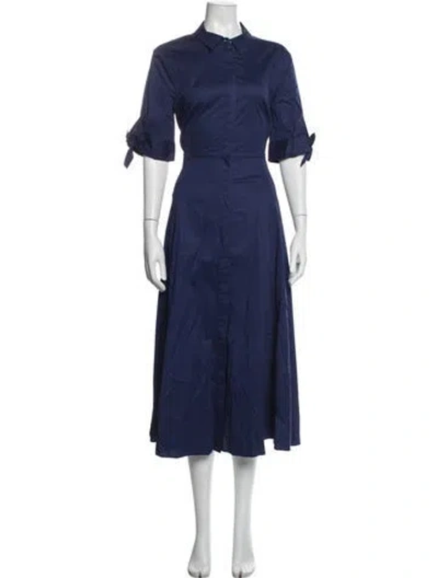 Pre-owned Lk Bennett Midi Length Dress In Blue