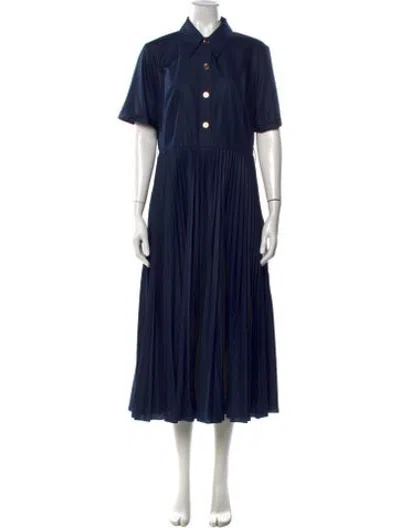 Pre-owned Lk Bennett Midi Length Dress In Blue