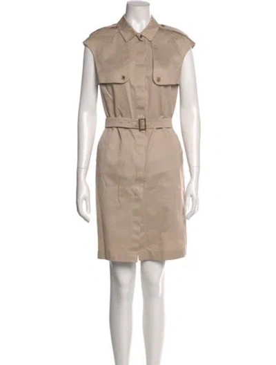 Pre-owned Lk Bennett Mini Dress In Neutral