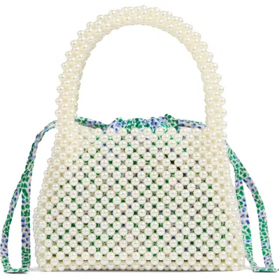 Lk Bennett Mini Faux Pearl Tote In Purple