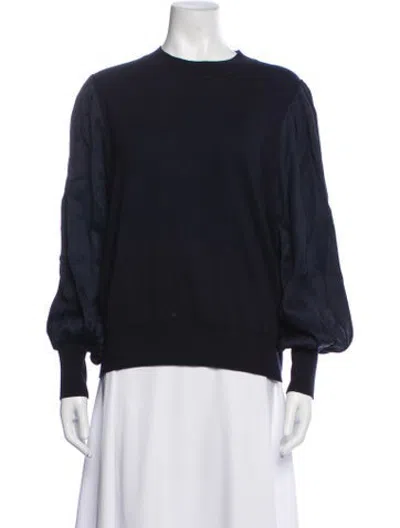 Pre-owned Lk Bennett Mock Neck Sweater In Black