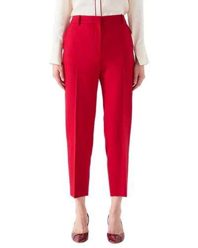 Lk Bennett Mya Trouser In Red