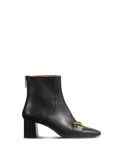 Lk Bennett Nadina Snaffle-detail Ankle Boots In Black