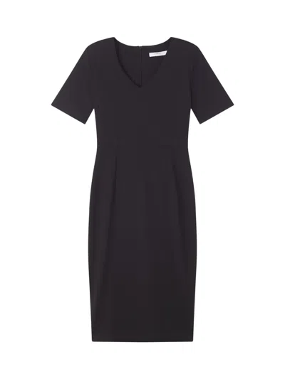 Lk Bennett Natasha Fitted Jersey Dress In Black