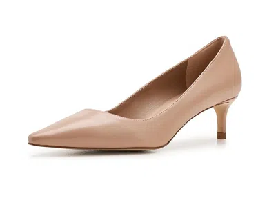 Lk Bennett New Ava Pointed Kitten Heel Court High Heels Trench : Eu 37 (us In Brown