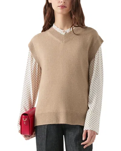 LK BENNETT LK BENNETT NILA WOOL & CASHMERE-BLEND KNITTED TOP