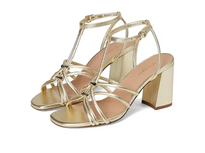 Lk Bennett Noelle Tubular Oloid Sandals In Gold