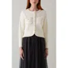 Lk Bennett Norah Knit Jacket In White