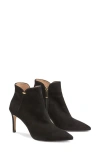 Lk Bennett Nugget Pointed Toe Bootie In Black