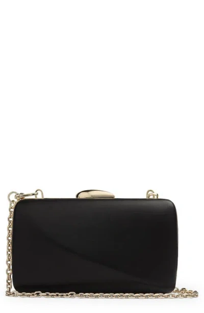 Lk Bennett Oliod Box Frame Clutch In Black
