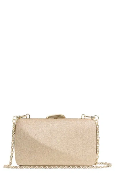 Lk Bennett Oliod Box Frame Clutch In Champagne