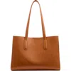 Lk Bennett Olivia Oliod Leather Tote In Brown