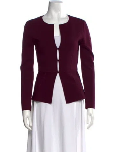 Pre-owned Lk Bennett Open Front Sweater In Purple