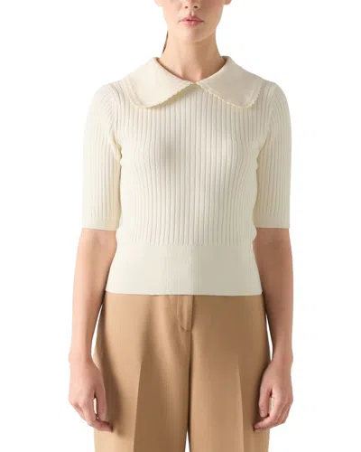 Lk Bennett Ophelia Knitted Top In Neutral