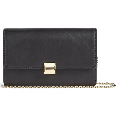 Lk Bennett Otto Structured Faux Leather Clutch In Orange