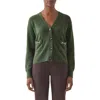 Lk Bennett Pami Lambswool Cardigan In Green